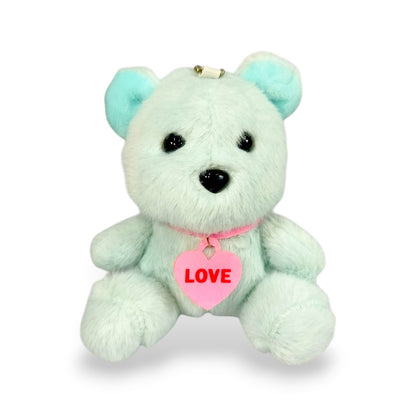 Llavero Peluche Oso Love Azul