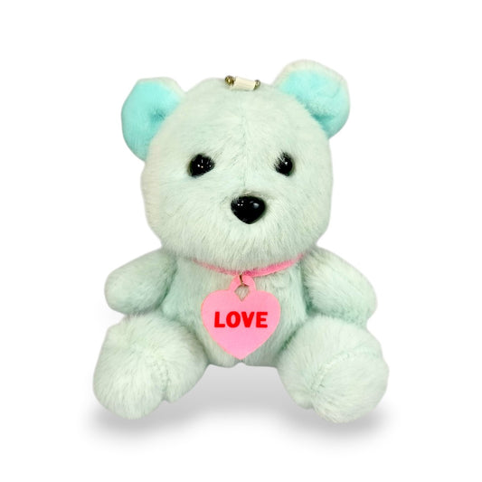 Llavero Peluche Oso Love Azul