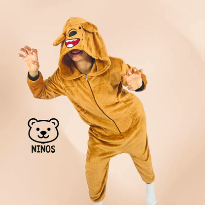 Kigurumi De Oso Pardo Niños