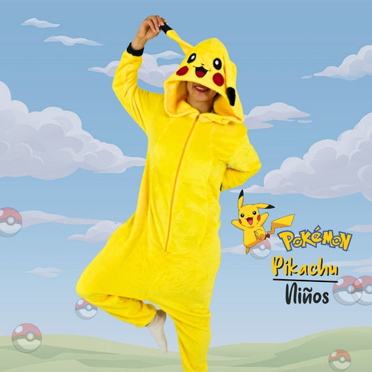 Kigurumi Térmica De Pikachu Para Niños