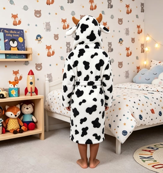 Bata para Niños Vaca Temática Levantadora Pijama